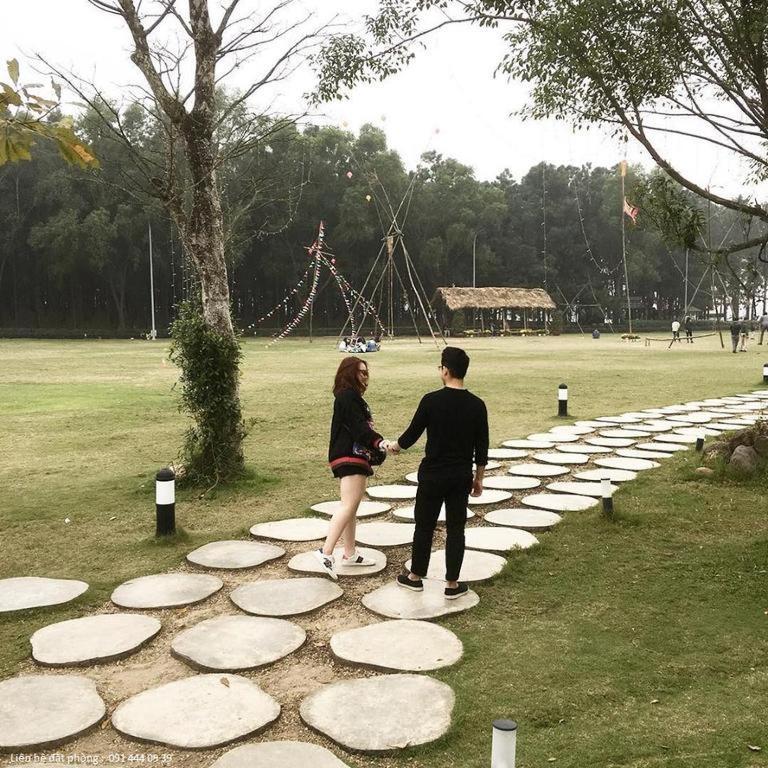 האנוי Flamingos Dai Lai Resort - Villa Tu Nhan Co Bbq מראה חיצוני תמונה